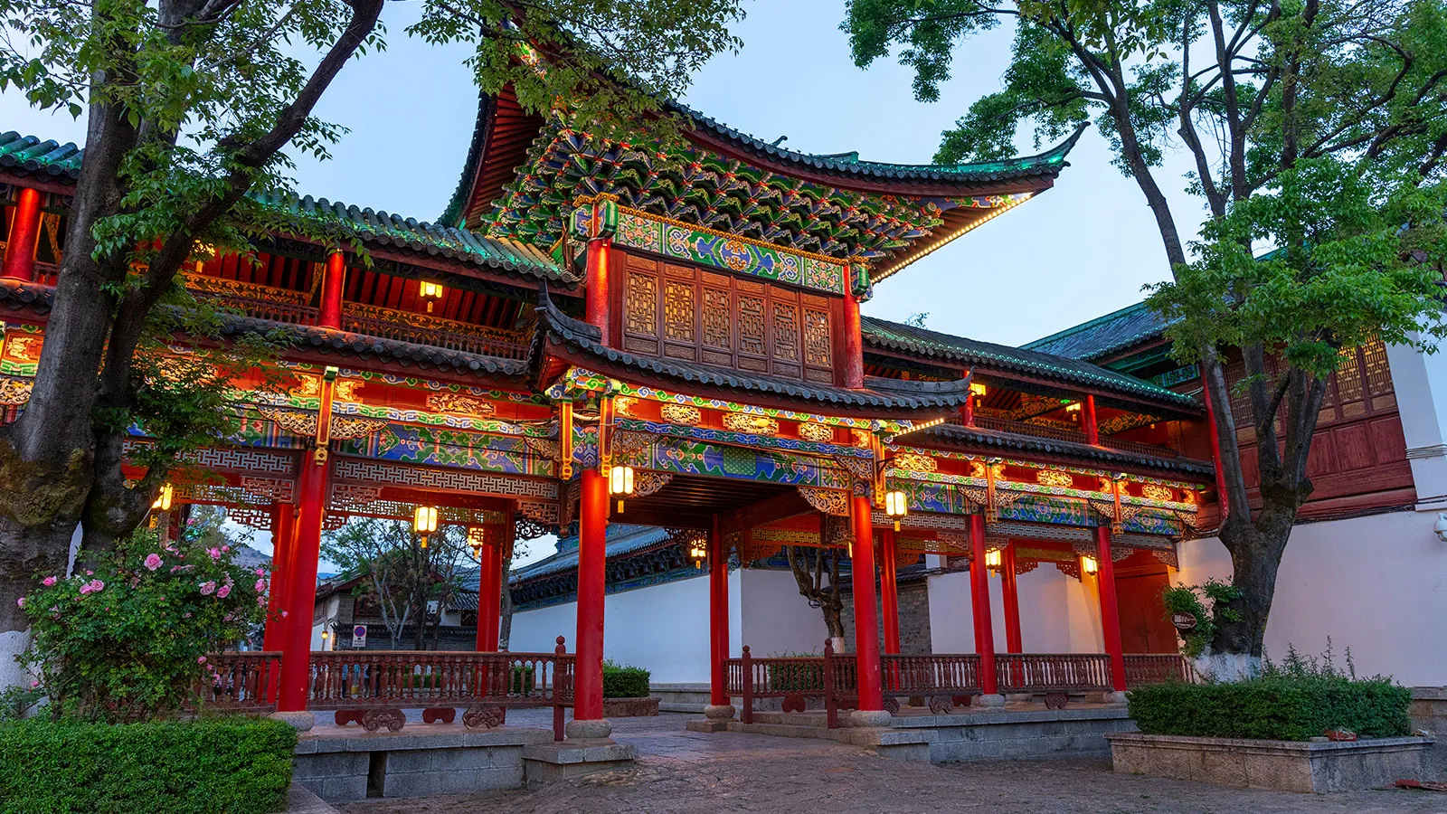 Neu restaurierter Tempel in China