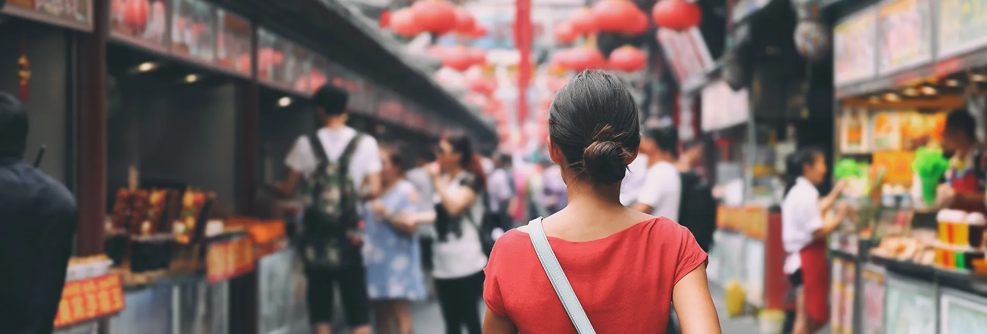 Straße mit Essen in China