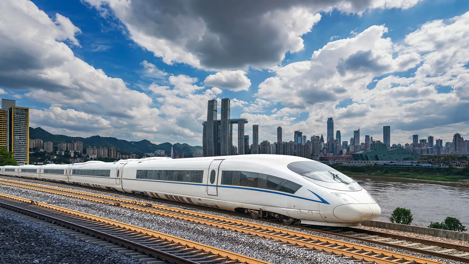 Reisen mit Hochgeschwindkeitszügen in China