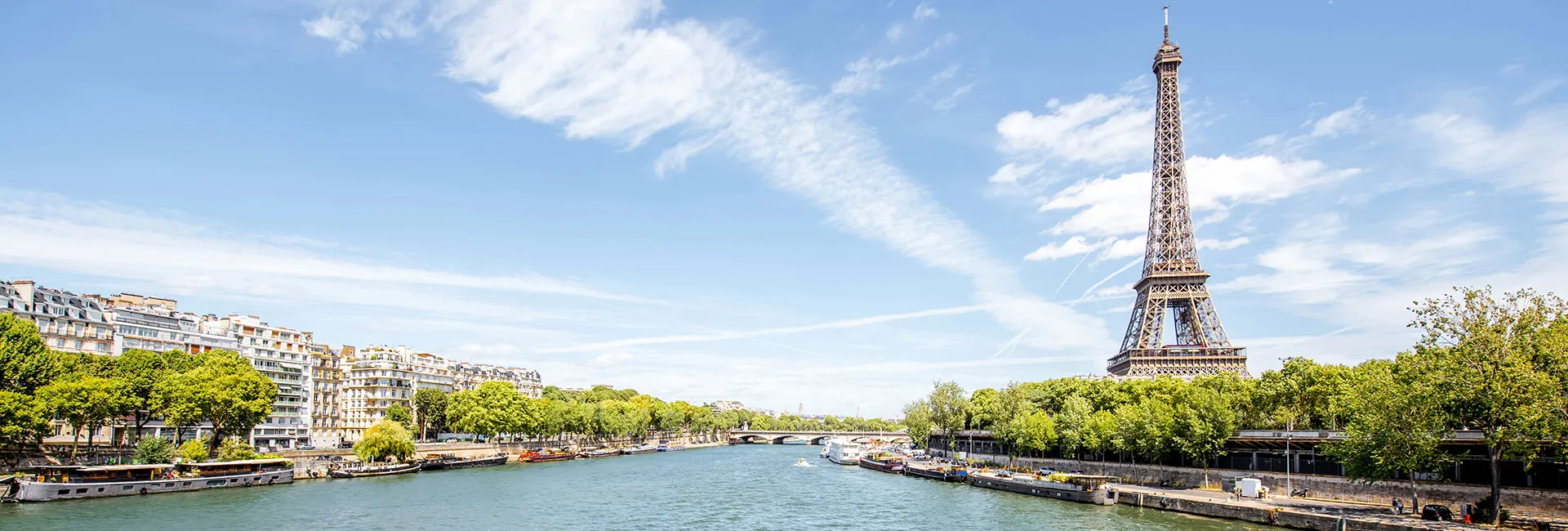 Panorama Blick einer Stadtreise nach Paris