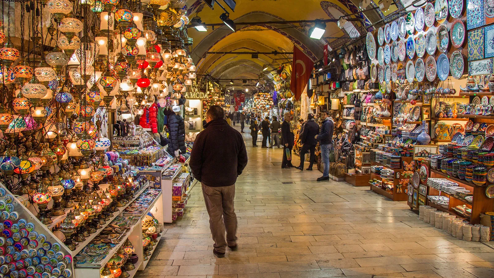 Besuch eines Basar in Istanbul