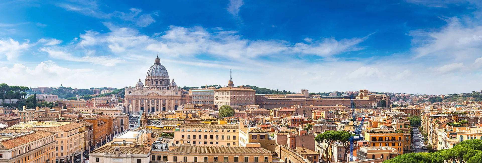 Panorama Blick einer Stadtreise nach Rom