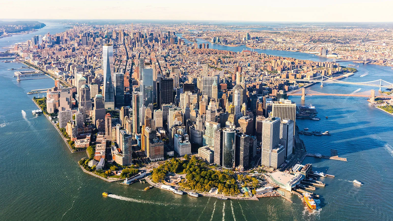 Luftaufnahme von Manhattan in New York