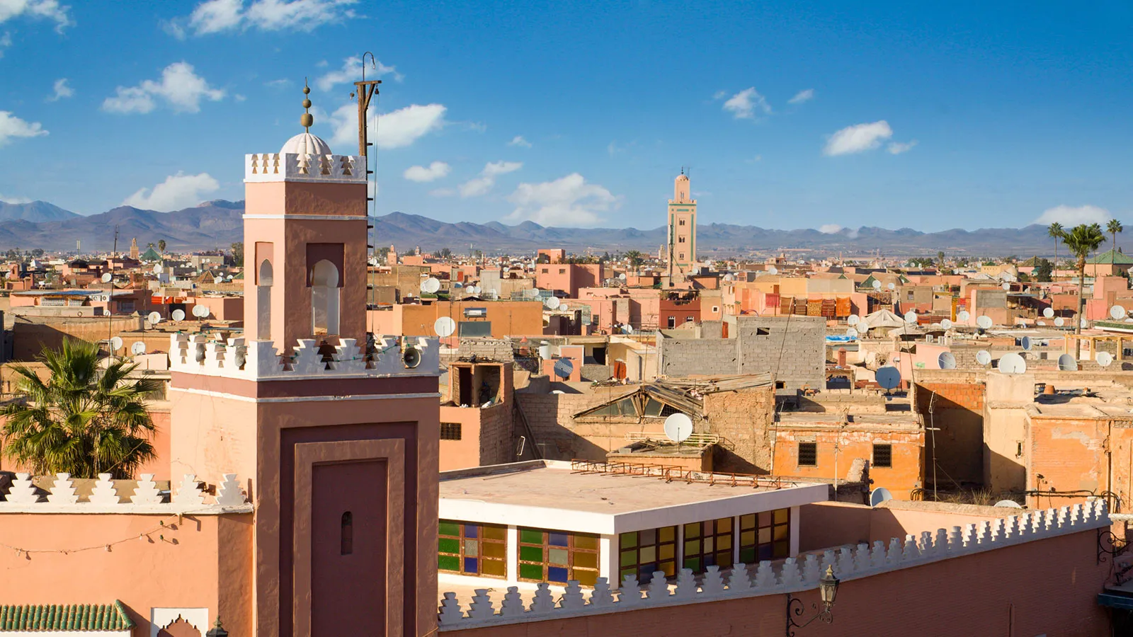 Blick über die Altstadt von Marrakesch