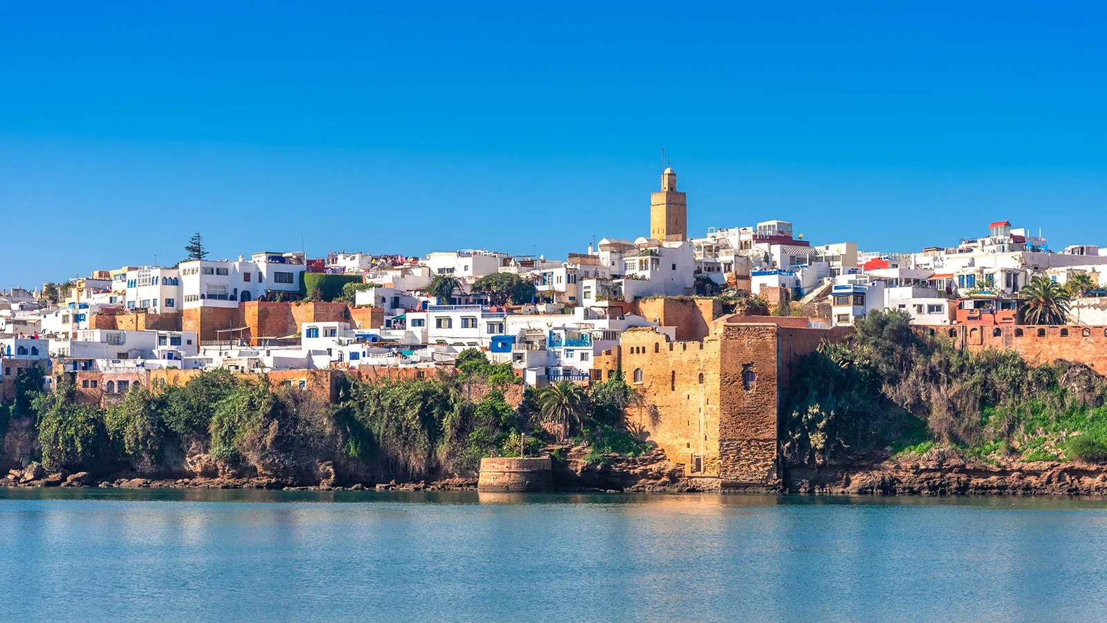 Blick auf Rabat vom Meer