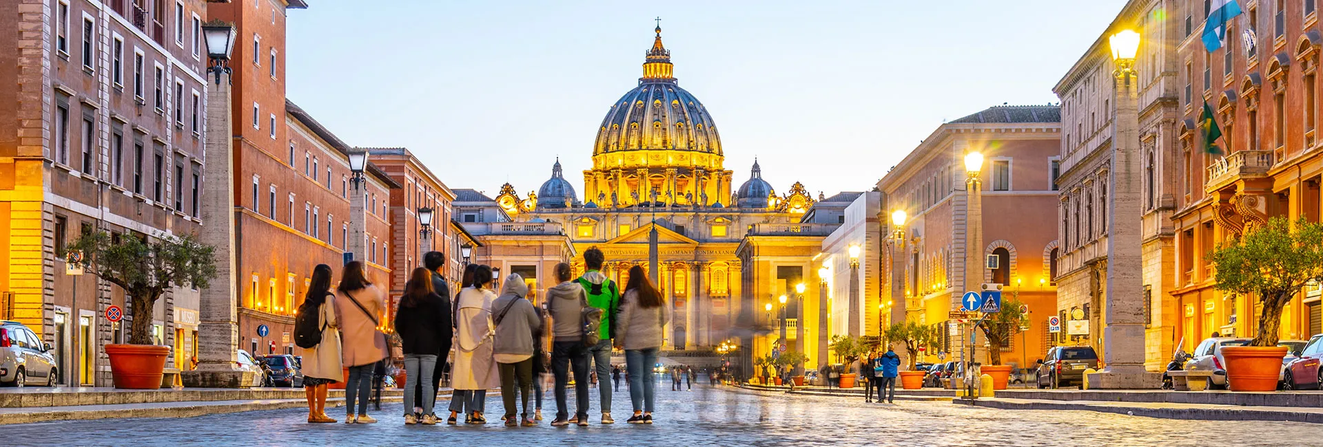 Stadt Besichtigung als Reisegruppe in Europa