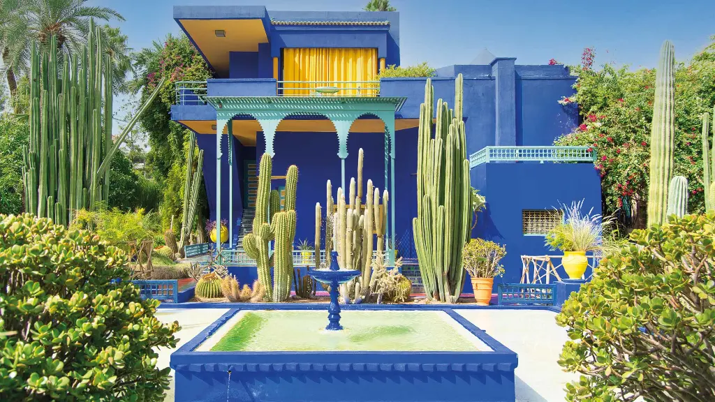 Marokko Magische Welt voller Entdeckungen Majorelle Gärten in Marrakesch