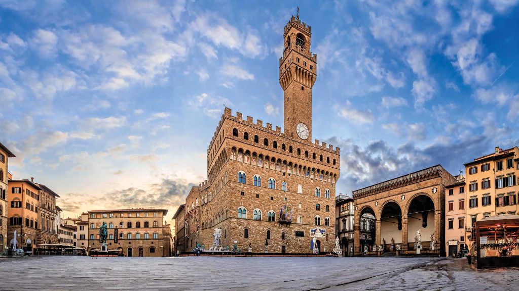 Italien  Rimini & Mehr - Uffizien an der Piazza della Signoria in Florenz