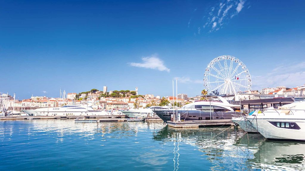Italien, Frankreich und Monaco   Riviera & Mehr   - Cannes mit Luxusyachten
