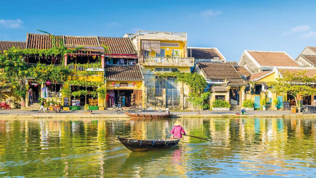 Vietnam und Kambodscha Fluss un Hoi An
