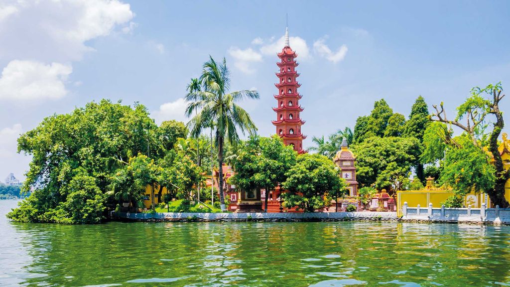 Vietnam und Kambodscha Tran Quoc Tempel in Hanoi