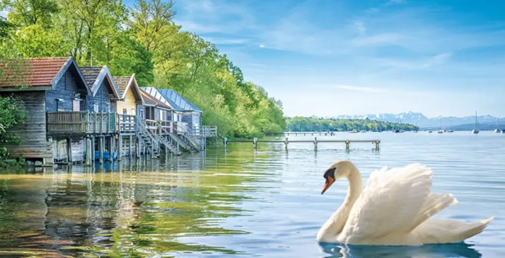deutschland-muenchen-seenland-Idyllischer Ammersee