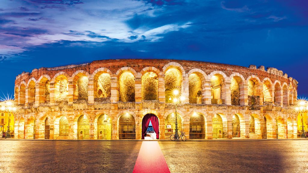 Italien Lago di Garda und Verona-Arena