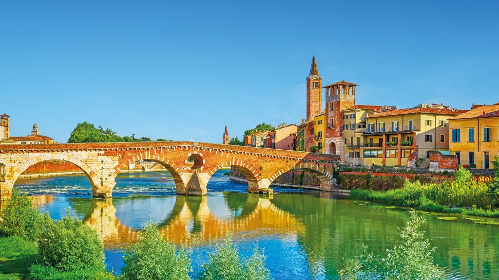 Italien Lago di Garda und Verona-Ponte Pietra