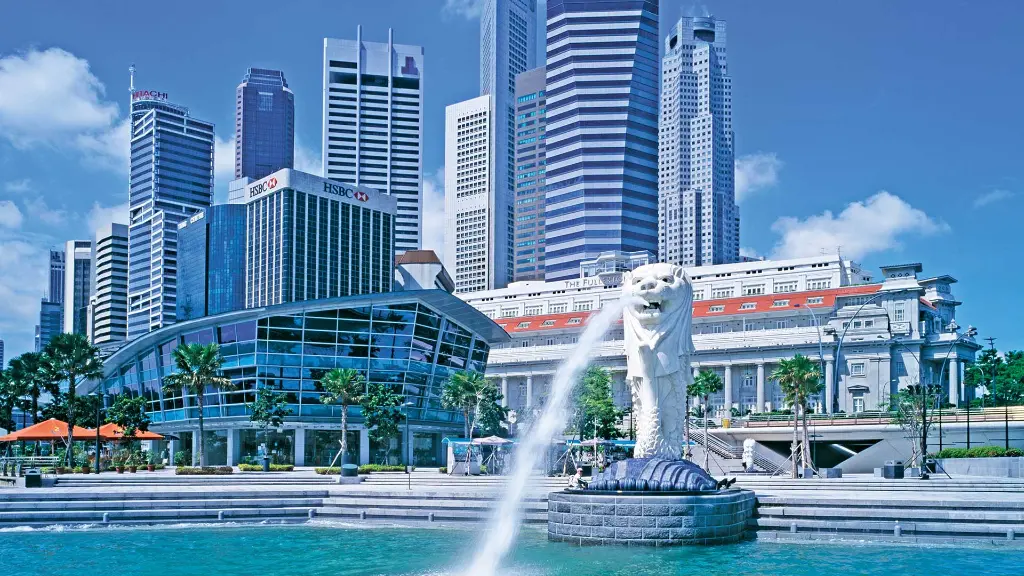 Malaysia & Singapur Singapur Löwenstatue