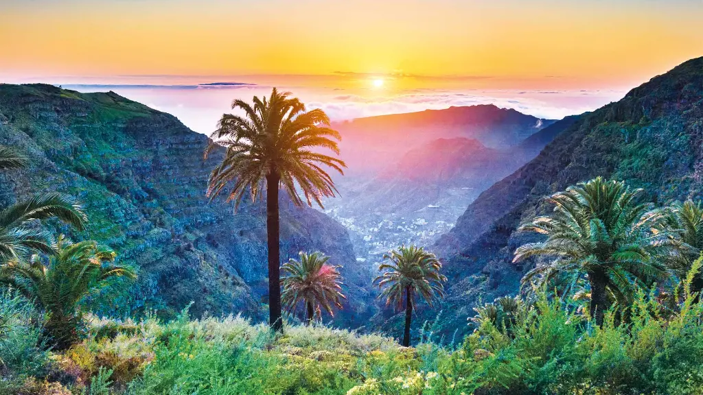 Spanien (K)urlaub auf Gran Canaria - Schöner Blick auf die tropische Landschaft
