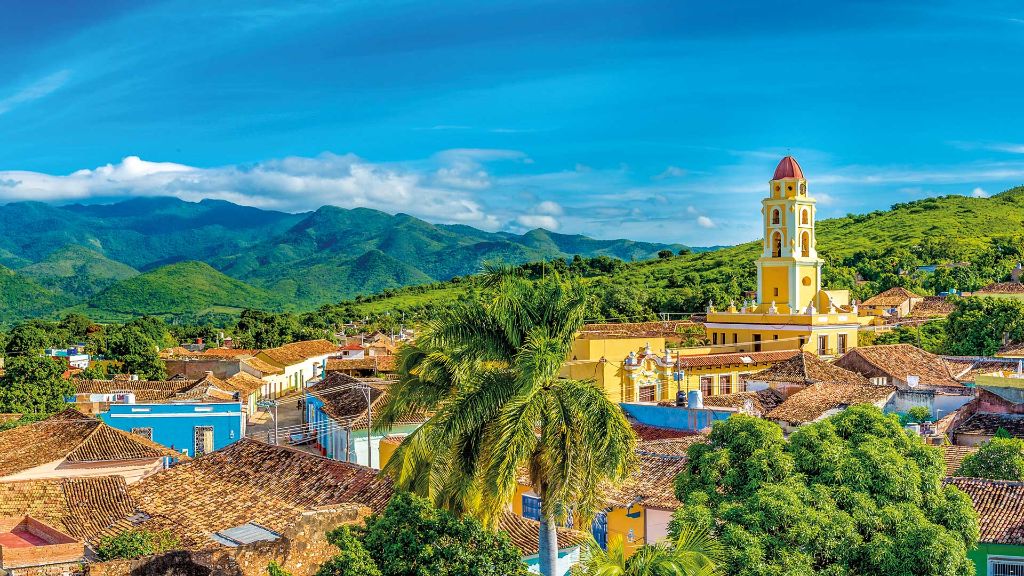Kuba Blick über die Stadt Trinidad