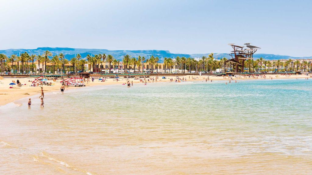 Spanien Kururlaub Costa Dorada -Strand von la Pineda