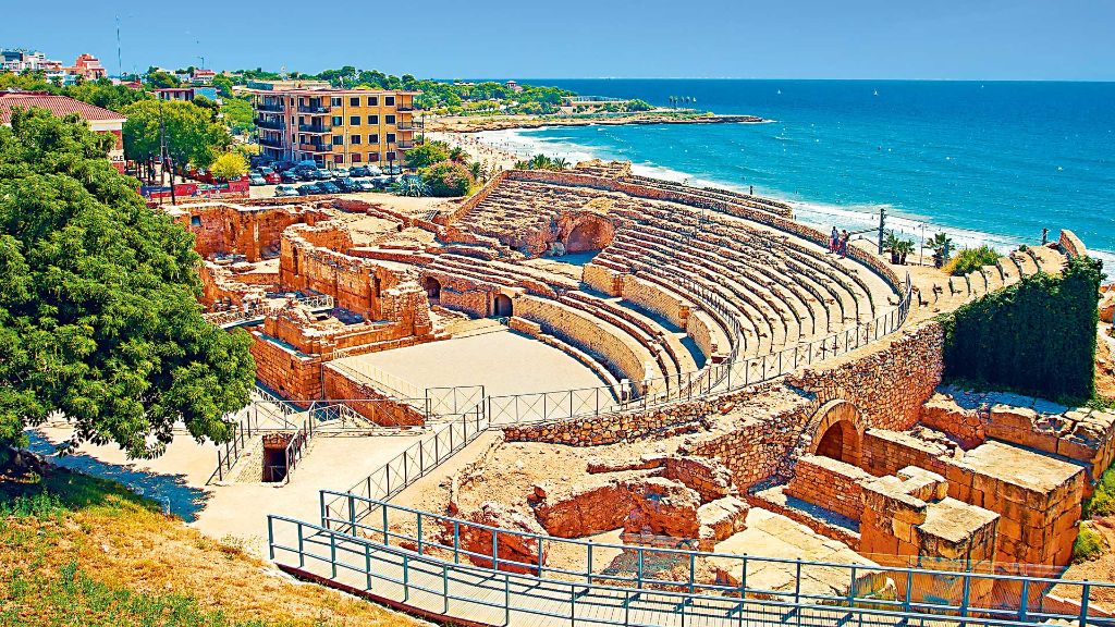 Spanien Kururlaub Costa Dorada -Römisches Amphitheater in Tarragona