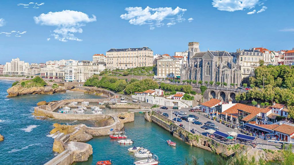 Am Golf von Biskaya Yachthafen von Biarritz