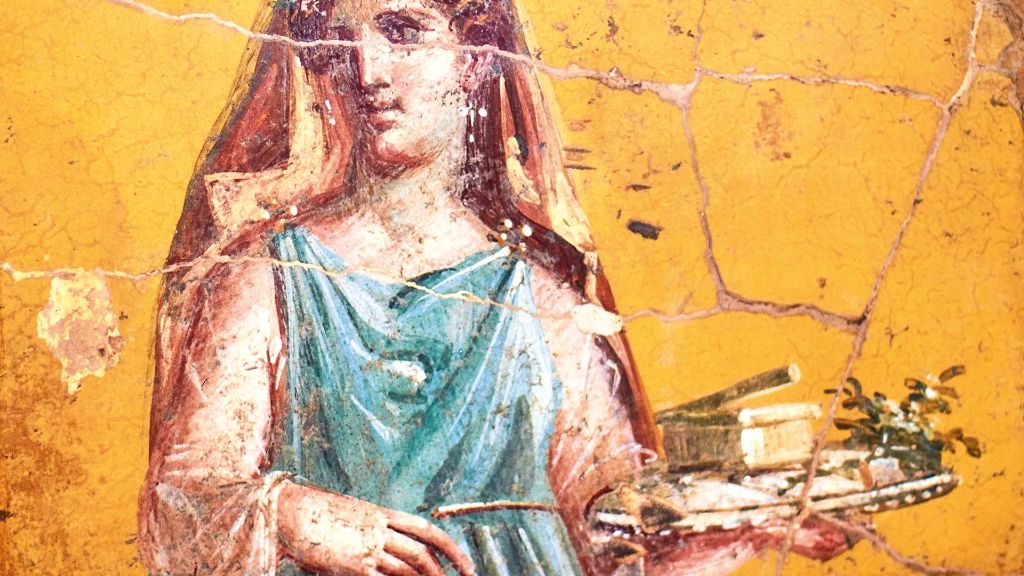 Italien Reise Göttliche Amalfiküste - Fresko in Pompeji