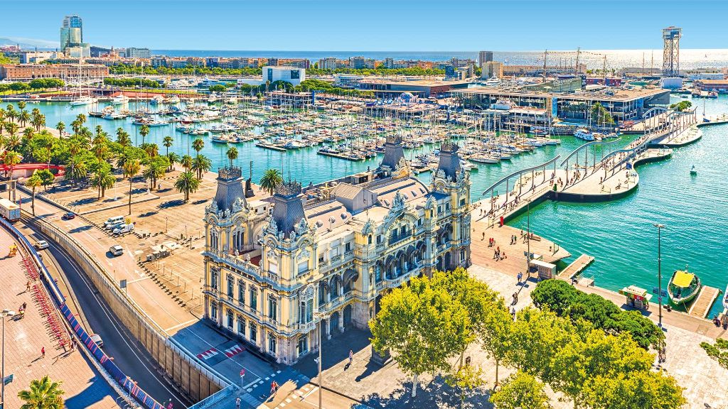 Viva España an der Costa Brava - Hafen von Barcelona