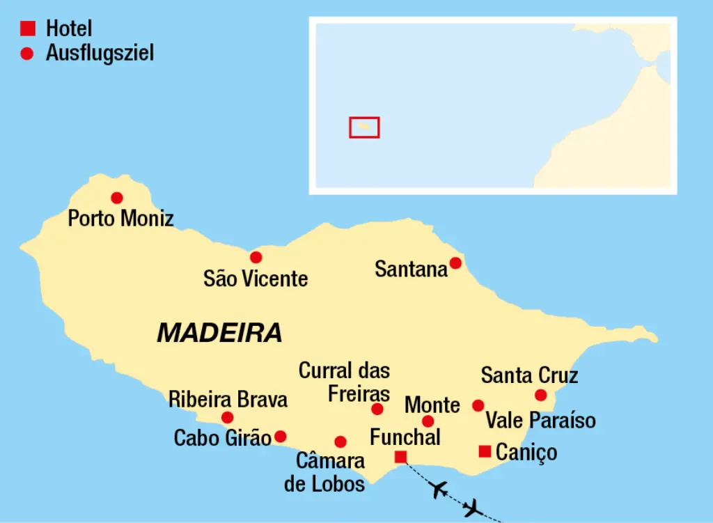 Blütenzauber auf Madeira Karte