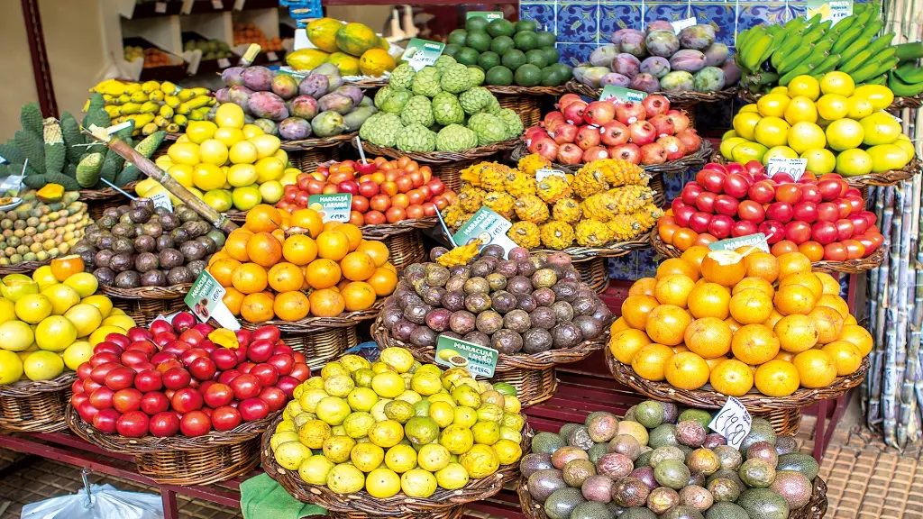 Exotische Früchte auf dem Markt