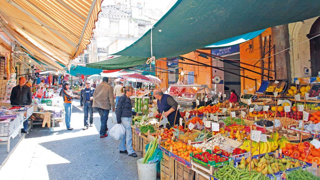 Italien Sizilien Inselgöttin unter dem Ätna - Schlemmermarkt Ballarò
