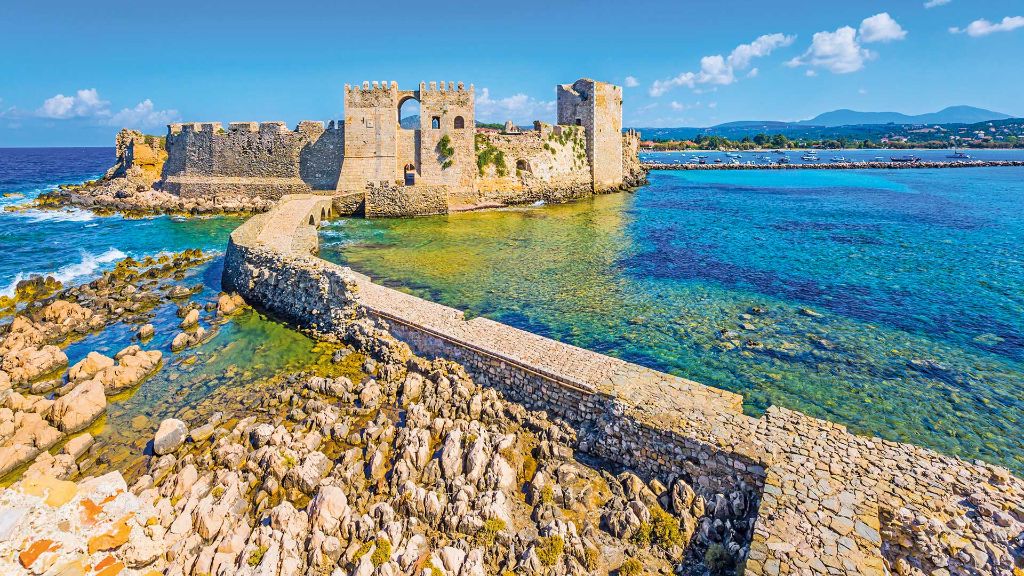 Griechenland Athen und die Kulturschaetze der Peloponnes - Burg von Methoni