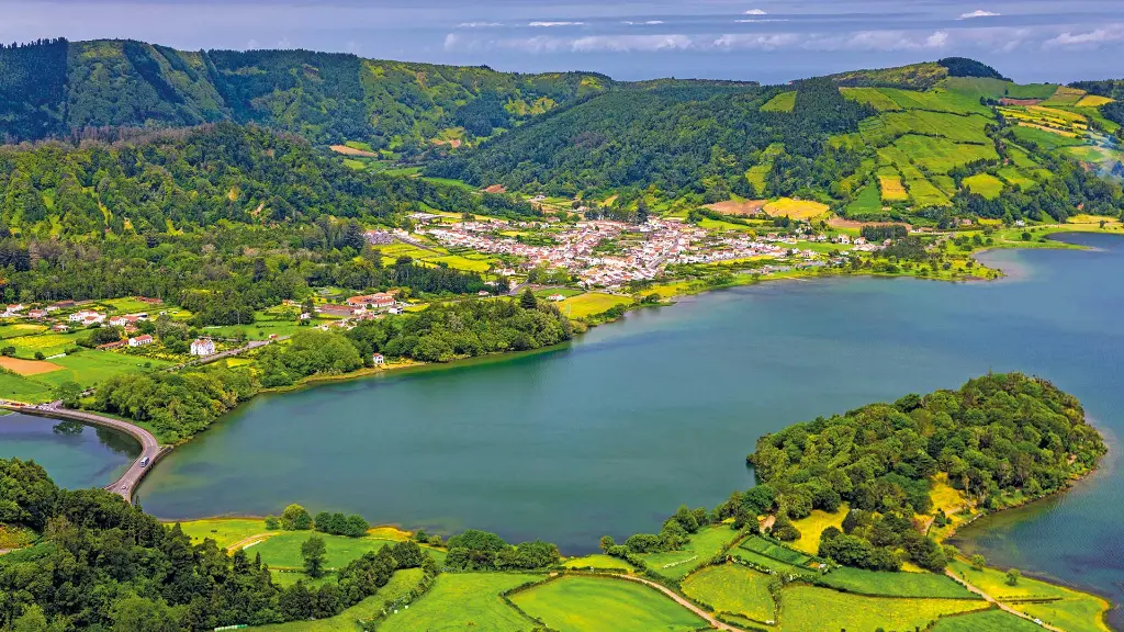 Azoren-Insel São Miguel Blick auf Sete Cidades