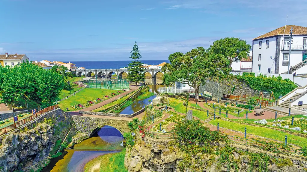 Azoren-Insel São Miguel Brücken und Gärten Ribeira Grande