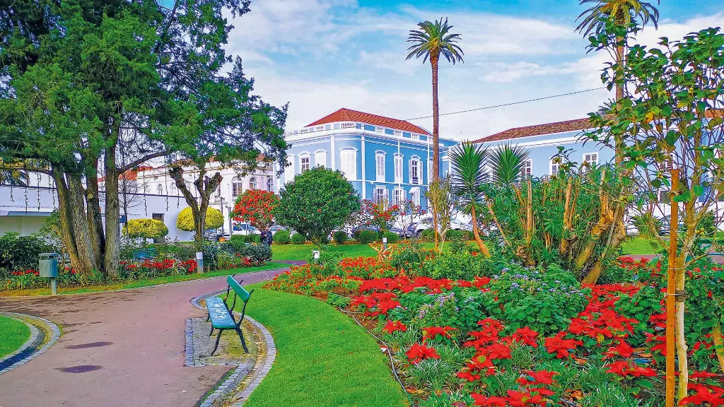 Azoren-Insel São Miguel Garten in Pota Delgada