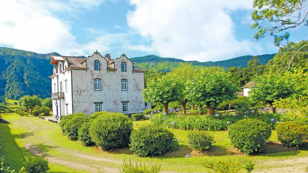 Azoren-Insel São Miguel Herrenhaus in Sete Cidades