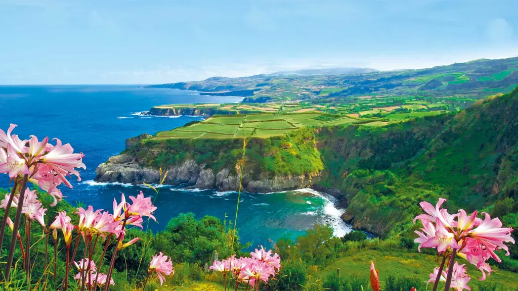 Azoren-Insel São Miguel Küstenpanorama bei Riberia Grande