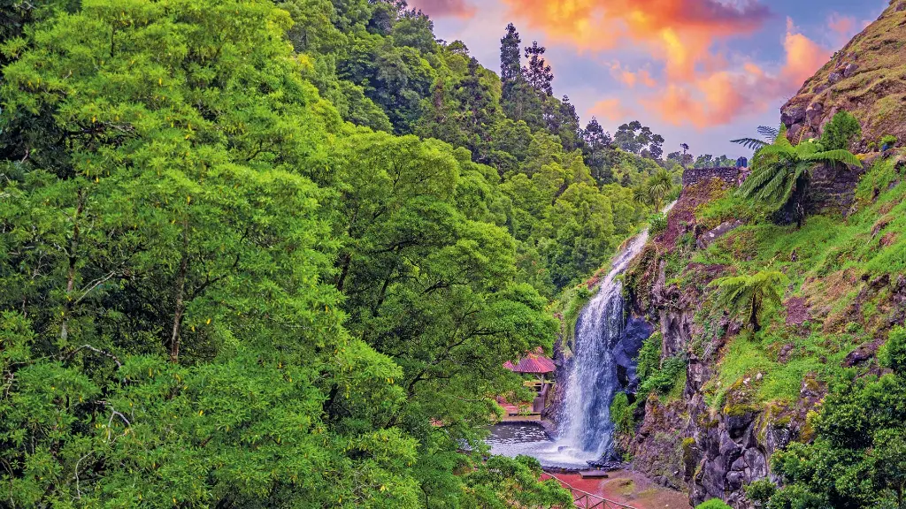 Azoren-Insel São Miguel Naturpark Ribeira dos Caldeirões