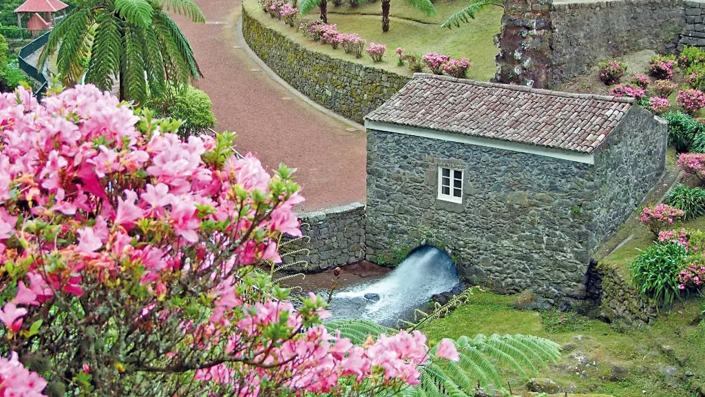 Azoren-Insel São Miguel Wassermühlen-im-Naturpark