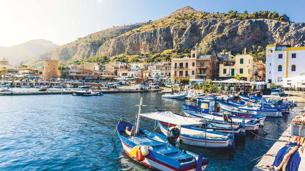 Italien Reise Sizilien und die Liparischen Inseln - Fischerdorf Mondello