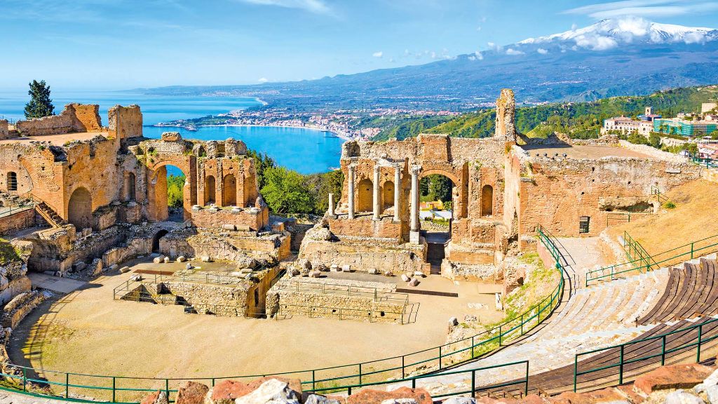 Italien Reise Sizilien und die Liparischen Inseln - Imposantes Teatro Greco