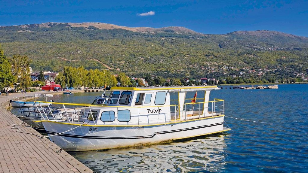 Griechenland, Albanien & Nordmazedonien - Bootsfahrt auf dem Ohridsee
