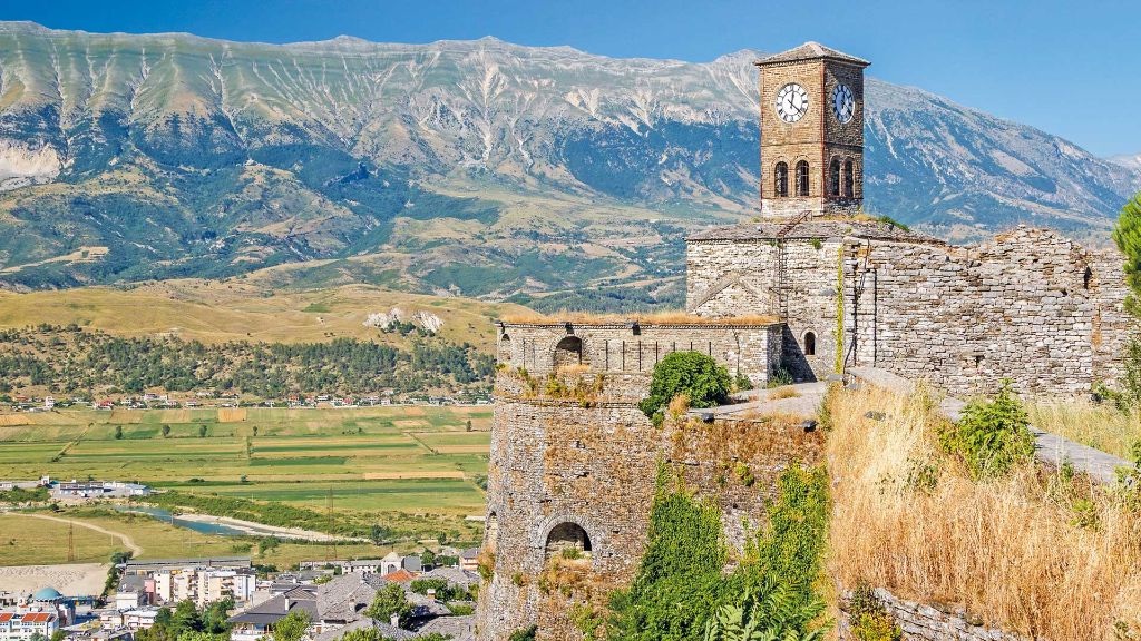 Griechenland, Albanien & Nordmazedonien - Burg von Gjirokastra