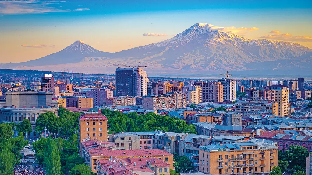Eriwan und Berg Ararat
