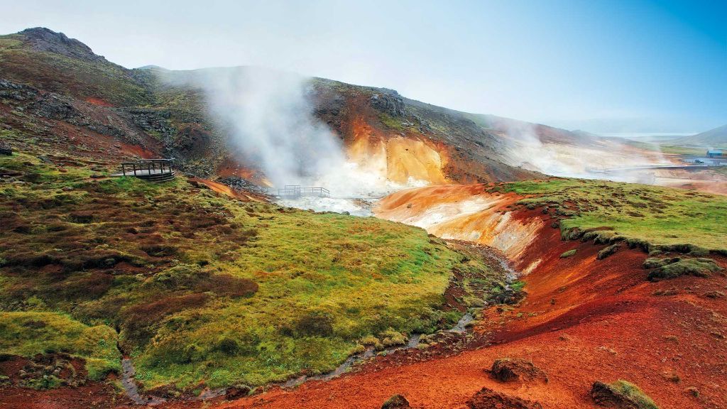 Island Gletcher, Geysire & gastfreundliche Wikinger - Heiße Quellen in Krýsuvík