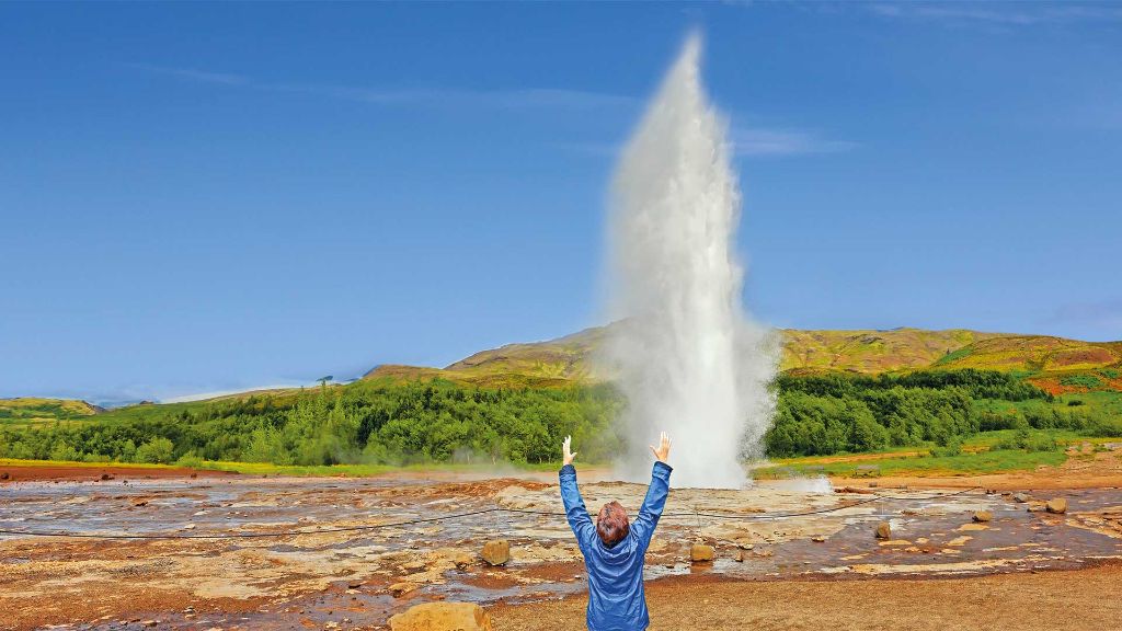 Island Gletcher, Geysire & gastfreundliche Wikinger - Strokkur Geysir