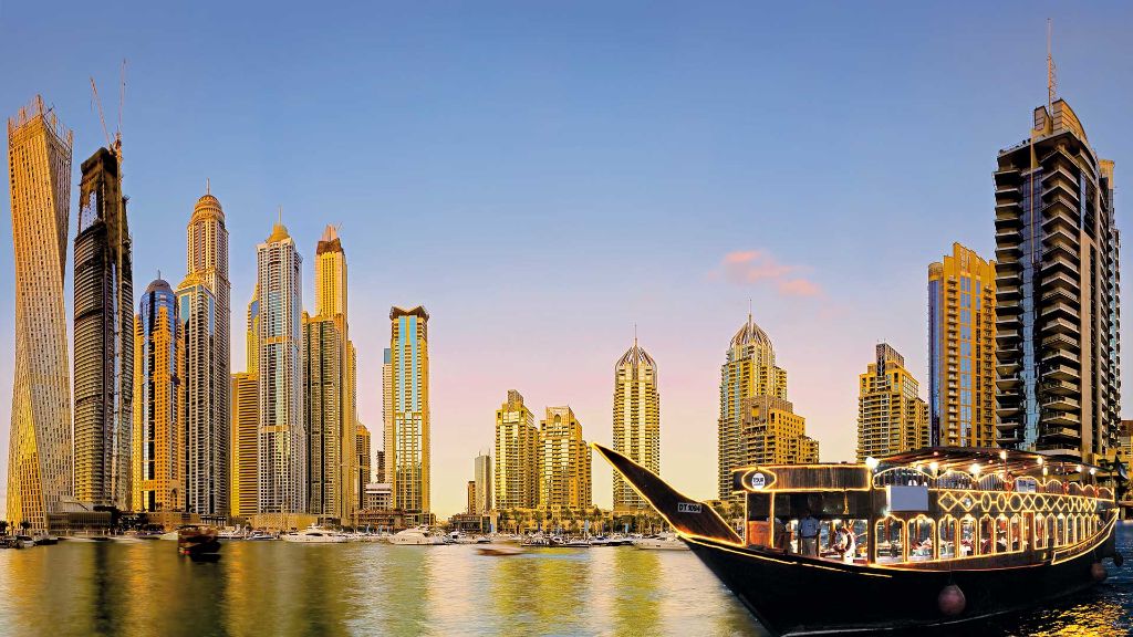 Märchenreiche im Morgenland Dau-Fahrt in der Dubai Marina
