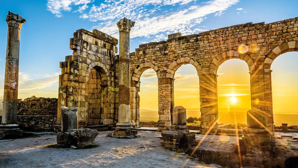 Marokko Ausgrabungen in Volubilis