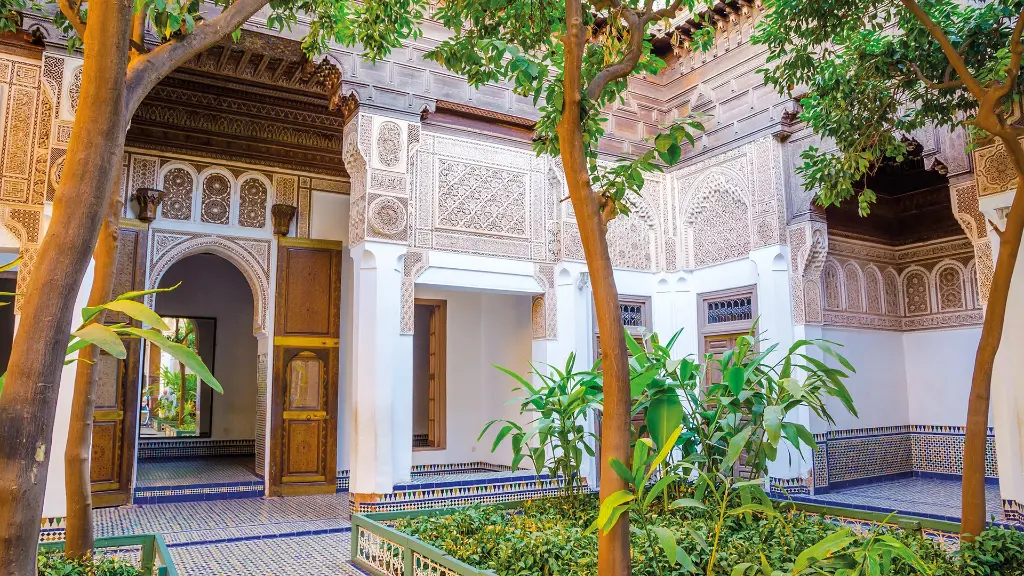  Marokko Innenhöfe des Bahia Palasts