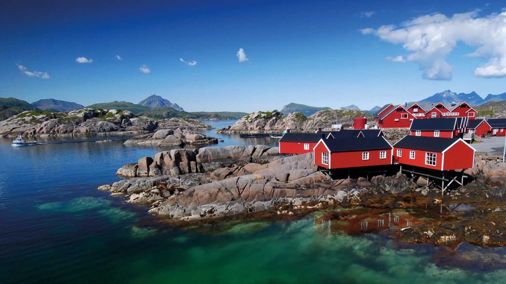 Küstenzauber Norwegens  - Typische Fischerhütten