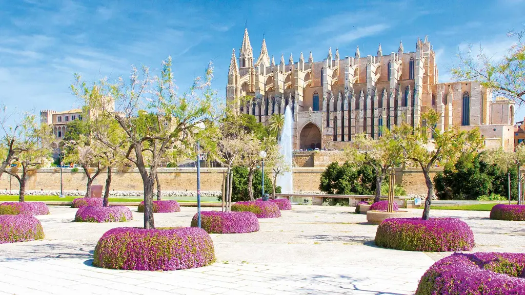 Spanien Zauberhafte Mandelblüte auf Mallorca - Kathedrale La Seu