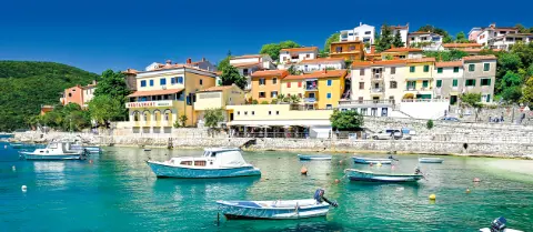 Rabac Hafen Meer mit Booten Slider-placeholder